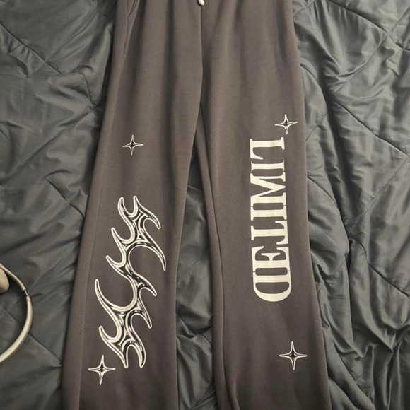 None Other - Grey and white Limited Edition sweatpants